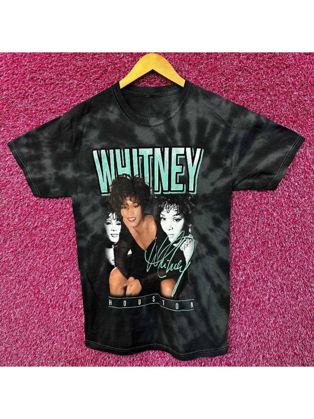 Whitney Houston I wanna Dance With Somebody tie dye Med